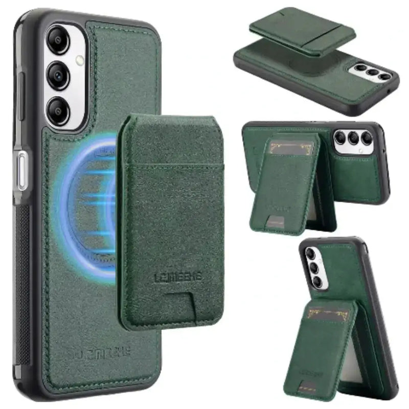 2-in-1 Leather Case for Samsung (Green) by Habicare