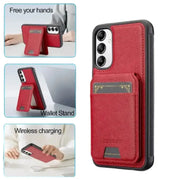 2-in-1 Leather Case for Samsung Series (Red) by Habicare