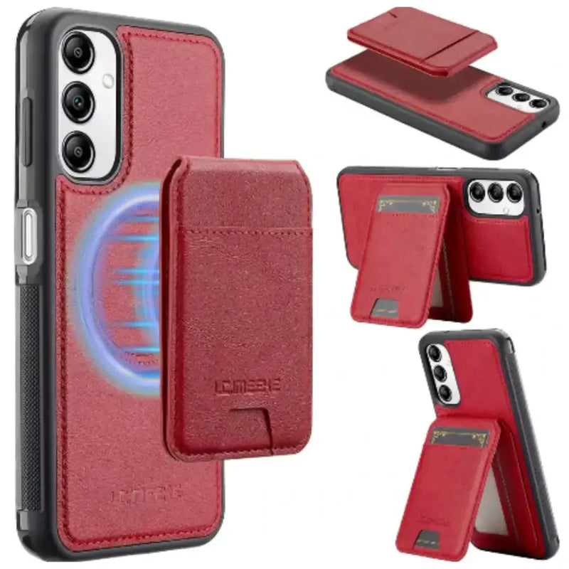2-in-1 Leather Case for Samsung Series (Red) by Habicare