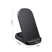 techplus 2-in-1 Wireless Charging Stand | Magnetic Fast Charger for Smartphone & Wireless Earbuds | Foldable Charging Dock 2 in 1 Wireless Charger Stand With 15W for Phone and Earbuds...