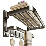 2-Layer Foldable RV Wall-Mount Towel Rack (different sizes available) by Habicare