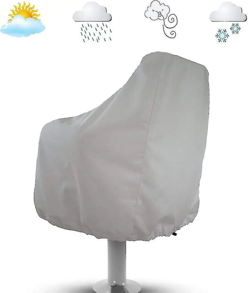 SportZone.co.nz Outdoor Recreation > Boating > Boating Accessories 2-Pack Covers, Waterproof Outdoor Covers for Pedestal Pontoon Captain Boat Bench Chair Covers, Oxford Fabric Helmsman Chair Covers - Perfect 2-Pack Covers, Waterproof Outdoor Covers for Pedestal Pontoon Captain Boat Bench Chair Covers, Oxford Fabric Helmsman Chair Covers - Perfect