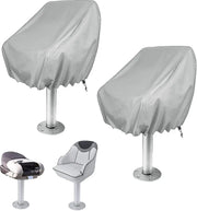 SportZone.co.nz Outdoor Recreation > Boating > Boating Accessories 2-Pack Covers, Waterproof Outdoor Pedestal Pontoon Captain Boat Bench Chair Covers, Oxford Fabric Rudder Chair Covers - Perfect 2-Pack Covers, Waterproof Outdoor Pedestal Pontoon Captain Boat Bench Chair Covers, Oxford Fabric Rudder Chair Covers - Perfect