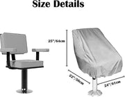 SportZone.co.nz Outdoor Recreation > Boating > Boating Accessories 2-Pack Covers, Waterproof Outdoor Pedestal Pontoon Captain Boat Bench Chair Covers, Oxford Fabric Rudder Chair Covers - Perfect 2-Pack Covers, Waterproof Outdoor Pedestal Pontoon Captain Boat Bench Chair Covers, Oxford Fabric Rudder Chair Covers - Perfect