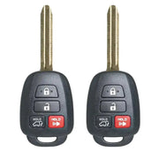 Habicare 2-Pack Remote Key Fobs H Chip for Toyota RAV4, Highlander & Sequoia (2013–2019) 2-Pack Remote Key Fobs H Chip for Toyota RAV4, Highlander & Sequoia (2013–2019)