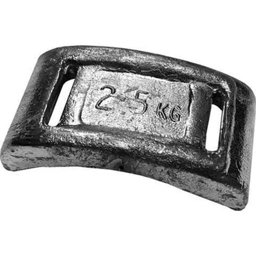 2.5kg Slotted curved Dive Weight by NZ Diver