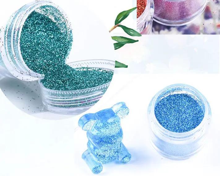 10 Colour Holographic Super Fine Glitter 10ml by Resin Art NZ