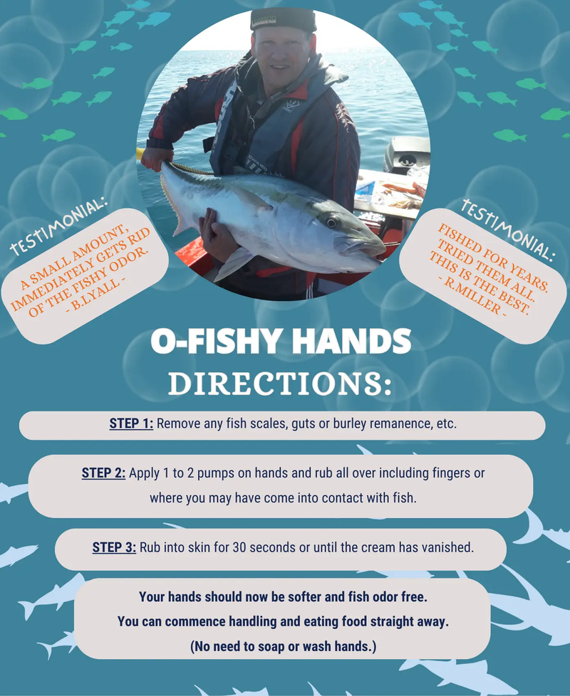 O-Fishy Hands Cream - Odour Neutraliser by NZ Diver