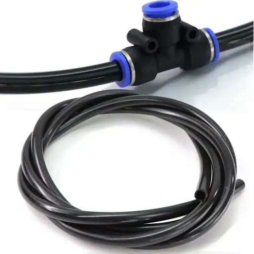 20–50m Black PE Garden Hose, OD 6/8/12mm for Irrigation & Lawn by Habicare
