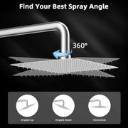 SportZone.co.nz Furniture > Bathroom > Shower Heads & Screens 20" Showerhead with 10" Rainfall Showerhea 20" Showerhead with 10" Rainfall Showerhea