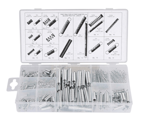 g8buynz g8buynz 200 Piece Zinc Plated Spring Assortment Set Compression And Extension 200 Piece Zinc Plated Spring Assortment Set
