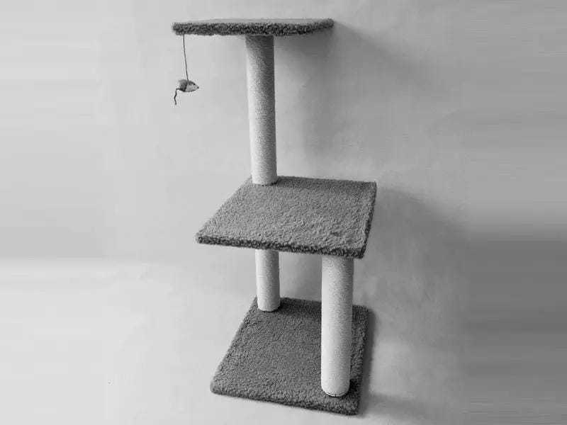 dealonline.co.nz dealonlinenz 84CM 2 Levels Cat Tree Scratching Post with Mouse White 84CM 2 Levels Cat Tree Scratching Post with Mouse White