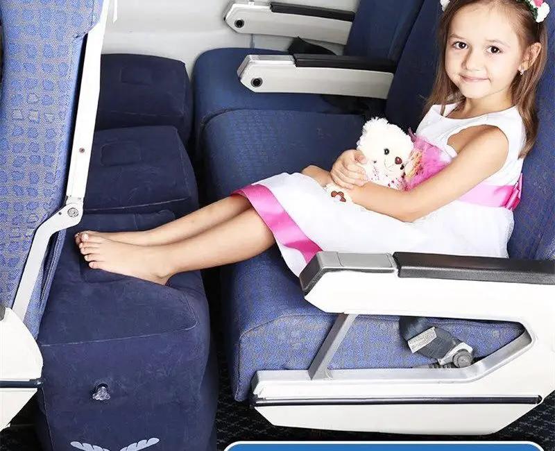 Foot Rest Portable Inflatable Stool Pillow Air Travel Home Relax Footrest Pad by dealonline.co.nz