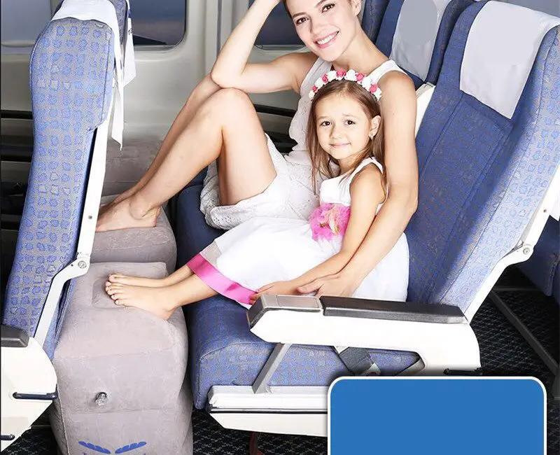 Foot Rest Portable Inflatable Stool Pillow Air Travel Home Relax Footrest Pad by dealonline.co.nz