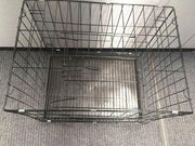 Pet Cage - 50CM Wide Collapsible Metal Pet Cage BLACK by dealonline.co.nz
