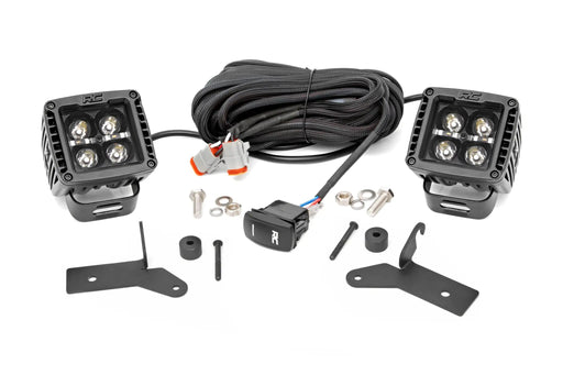 LED Ditch Light Kit Hinge Mount Jeep Gladiator JT/Wrangler JL (18-26) by Magwarehouse.com
