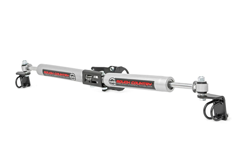 N3 Steering Stabilizer Dual 2.5-8 Inch Lift Jeep Gladiator JT/Wrangler JL (18-26) by Magwarehouse.com