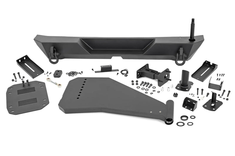 Jeep JL Rear Trail Bumper with Tire Carrier For 18-Pres Wrangler JL 4WD Rough Country by Magwarehouse.com