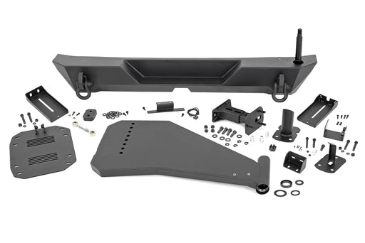 Jeep JL Rear Trail Bumper with Tire Carrier For 18-Pres Wrangler JL 4WD Rough Country by Magwarehouse.com