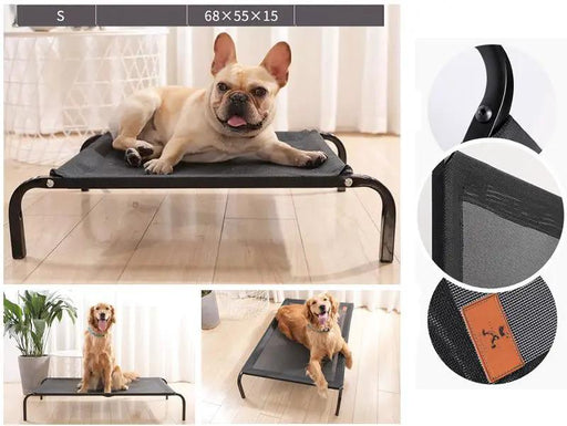W25268355*54*15cm Pet Bed Dog Cat Bed Mesh Elevated Raised Indoor Sleeping Cot S by dealonline.co.nz