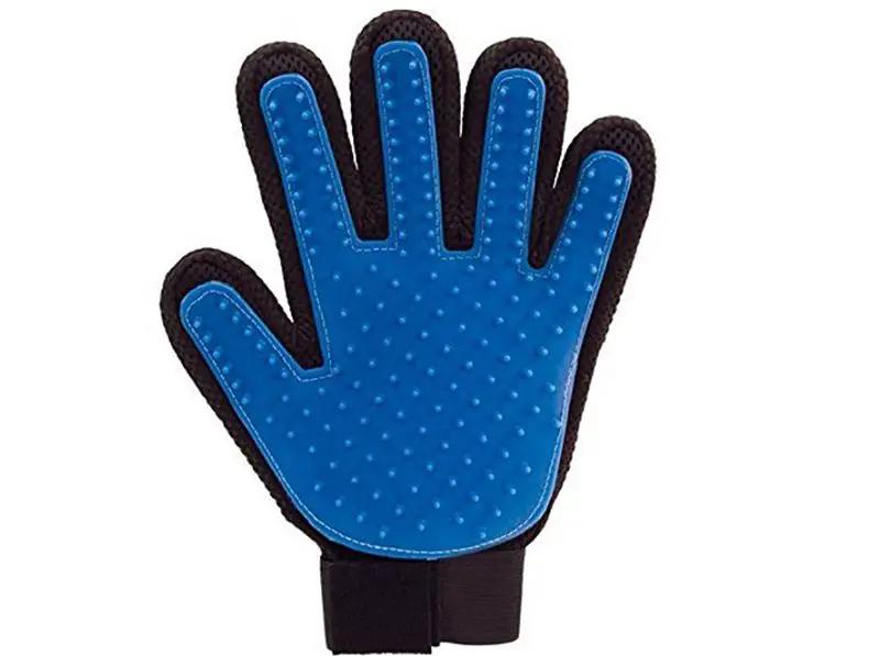 2 Pairs Pet Grooming Glove Brush Loose Hair Remover Fur Massage Removal Dog Cat by dealonline.co.nz