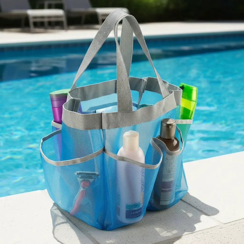 Quick Dry Shower Swimming Tote, Portable 7-Pocket Organizer by dealonline.co.nz