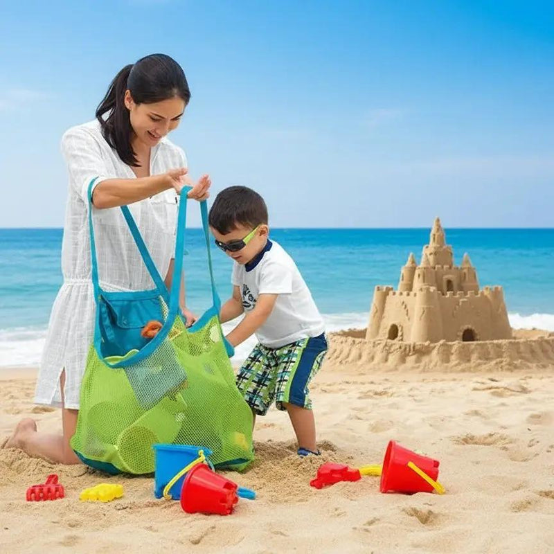 Mesh Tote Bag Beach Picnic Shopping by dealonline.co.nz