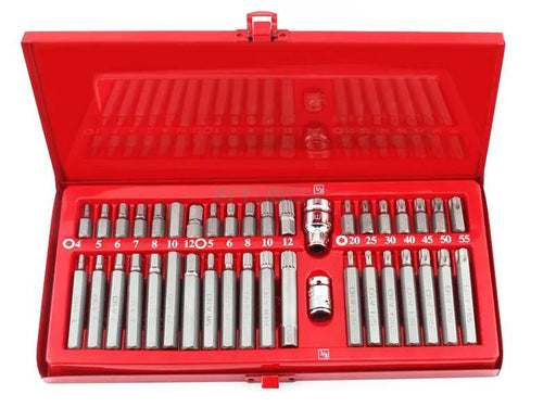 40 Pieces Hex Shank Screwdriver Drill Set Bits Metal Case by dealonline.co.nz