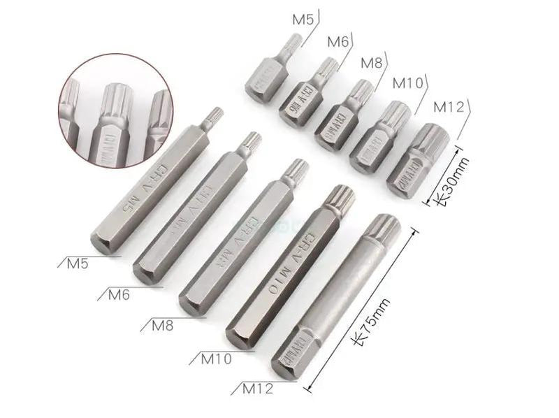 40 Pieces Hex Shank Screwdriver Drill Set Bits Metal Case by dealonline.co.nz