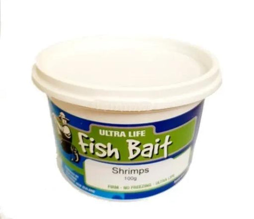 Ultralife Shrimp Bait 100gm Pot -salted by NZ Diver