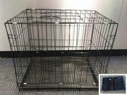 BLACK 70x50x60cm Pet Cage - 70CM Wide Collapsible Metal Pet Cage by dealonline.co.nz