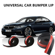 Car Front Bumper Lip Skirt Protector Splitter Body Spoiler Rubber Universal 2.5M by salelink.co.nz