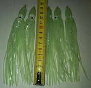 15cm Octopus Luminous Skirts ( Pack of 5) by NZ Diver