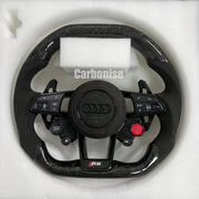 Audi Steering Wheel (Forged Carbon Fiber+Alcantara) R8 Style #03 by CARBONISE