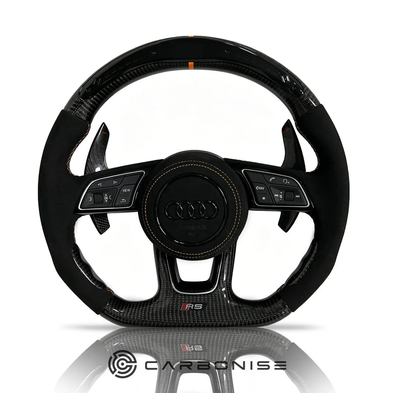 Audi Steering Wheel (Carbon Fiber+Alcantara) #07 by CARBONISE