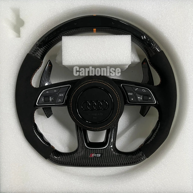 Audi Steering Wheel (Carbon Fiber+Alcantara) #07 by CARBONISE