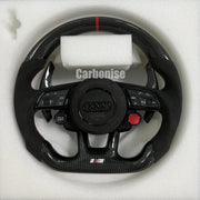 Audi Steering Wheel (Carbon Fiber +Alcantara) #08 by CARBONISE