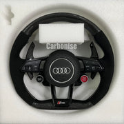 Audi Steering wheel (Carbon Fiber+Alcantara) R8 Style #04 by CARBONISE