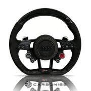 Audi steering wheel (Carbon Fiber+Alcantara) R8 Style #08 by CARBONISE