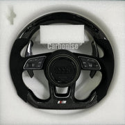 Audi Steering Wheel (Carbon Fiber +Alcantara) #10 by CARBONISE