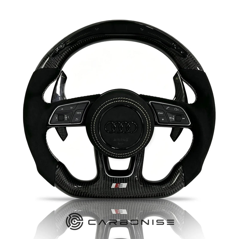 Audi Steering Wheel (Carbon Fiber +Alcantara) #10 by CARBONISE