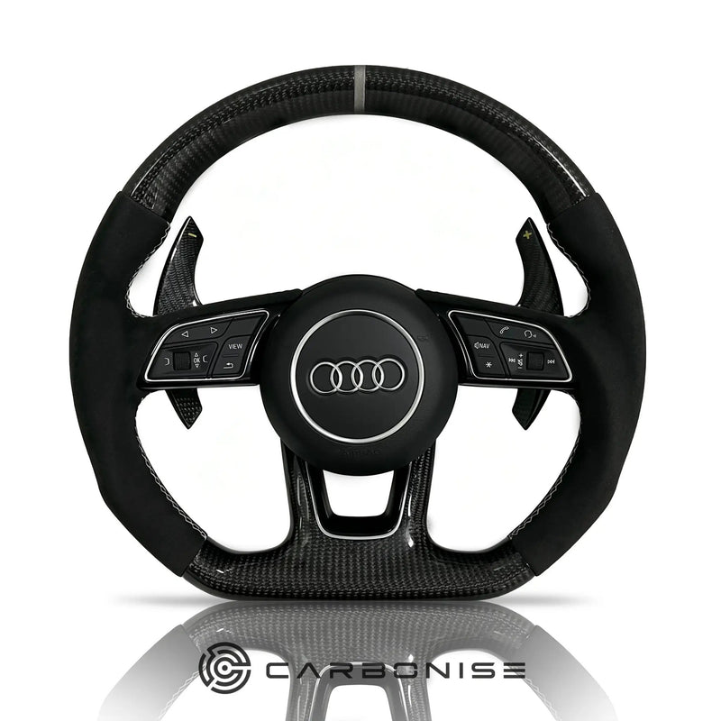 Audi Steering Wheel (Carbon Fiber +Alcantara) #11 by CARBONISE