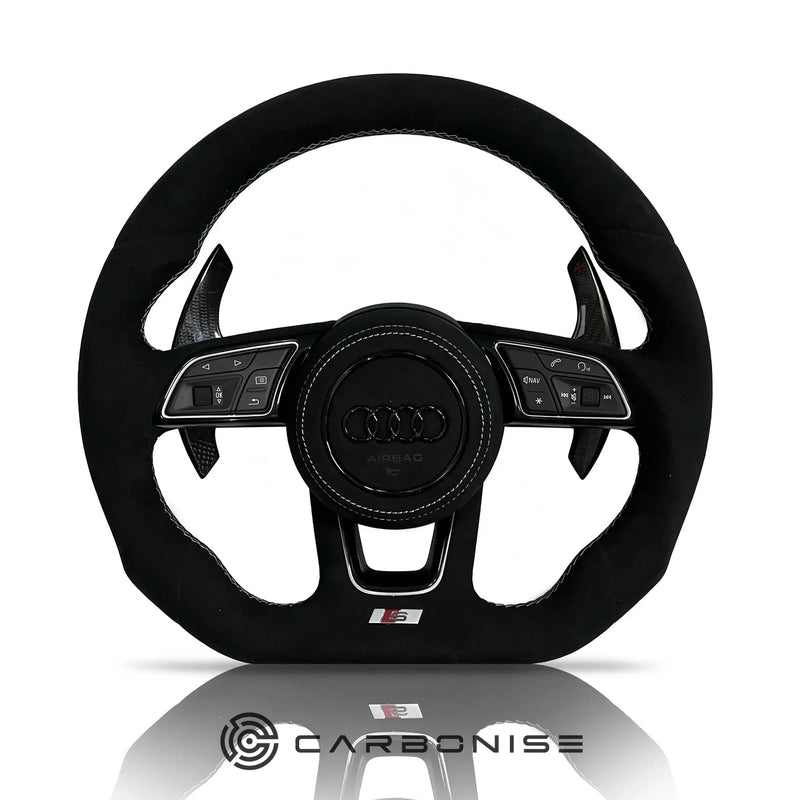 Audi Steering Wheel (Alcantara) #13 by CARBONISE