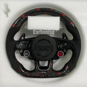 Audi Steering Wheel (Forged Carbon Fiber+Alcantara) #12 by CARBONISE
