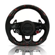 Audi Steering Wheel (Forged Carbon Fiber+Alcantara) #12 by CARBONISE