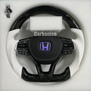 Honda Steering Wheel (Forged Carbon Fiber+Perforated Leather) @2 by CARBONISE