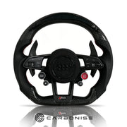 Audi Steering wheel ( Carbon Fiber+Perforated Leather) R8 Style#11 by CARBONISE