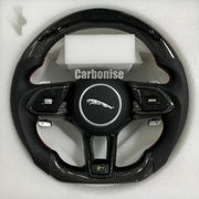 Jaguar Steering Wheel (Carbon Fiber+Perforated Leather) @1 by CARBONISE