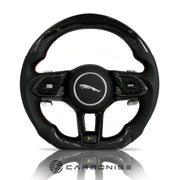 Jaguar Steering Wheel (Carbon Fiber+Perforated Leather) @1 by CARBONISE