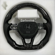 Honda Steering Wheel (Forged Carbon Fiber+Perforated Leather) @3 by CARBONISE